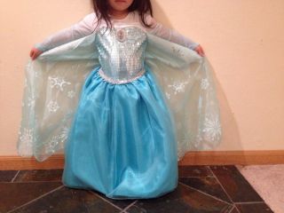  Frozen Elsa Costume Dress Size 5 6