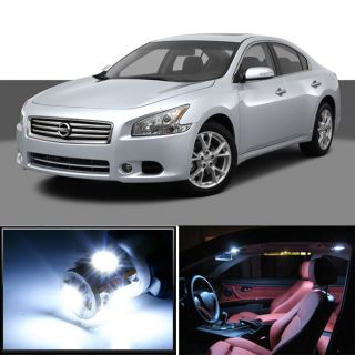 11x White LED Lights Interior Package for Nissan Maxima