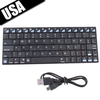 Rechargeable 7 inch Mini Slim Wireless Bluetooth Keyboard for Galaxy Tablet PC