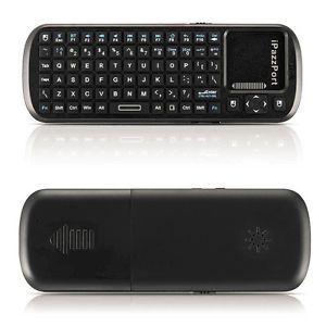 84 Keys iPazzPort Mini Wireless Bluetooth Keyboard Touchpad Scroll Bar for TV PC