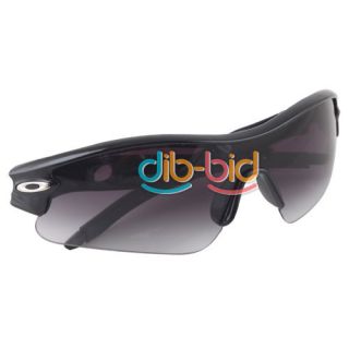 Fashion Black Half Rimmed PC Plastic Gray Film Tinted Lens Sports Sunglasses 2