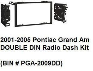 2001 2002 2003 2004 2005 Pontiac Grand Am Double DIN Radio Dash Install Kit