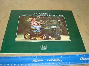 John Deere Sales Brochure Lawn Garden Tractors 1980