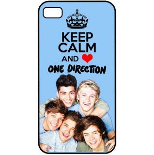 Keep Calm and Love One Direction 1D Up All Night iPhone 4 4S Hard Case Cover G