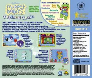 Muppet Babies Toyland Train Preschool Learning PC XP Vista Win 7 SEALED New