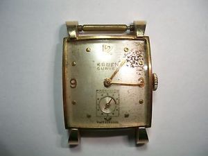 Gruen Curvex 17 Jewel Swiss Watch in 10K Gold Filled Case Runs