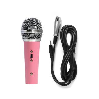 Pink Dynamic Microphone Excellent Condition for Children Kids Karaoke Mini Mic