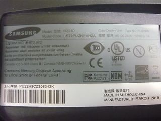 Samsung B2230 21 5" LCD Flat Screen Monitor No Stand 0729507811703