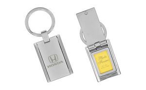 Honda Picture Frame Keychain with Mirror Frame with A Key Chain Ring