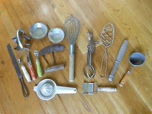 Primitive Antique Kitchen Utensils 15 Old Rustic Vintage Pantry Tools