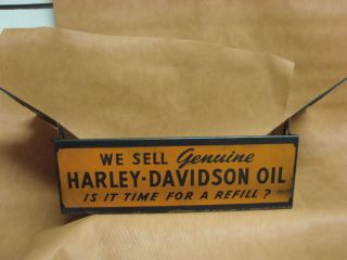 Genuine Harley Davidson Dealership Counter Parts Book Holder w HD Promo Label