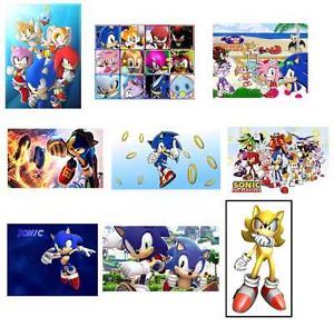 18 Sonic The Hedgehog Stickers Labels Loot Goody Favor Treat Bag Fillers Party