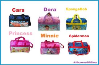 Disney Princess Cars Minnie Mouse Tinkerbell Duffle Bag Gym Bag Travel Bag