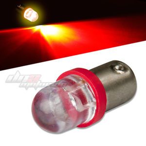 10mm Round LED T10 BA9S T4W Bright Red Interior Dome 12V Light Bulb Lamp Bulbs