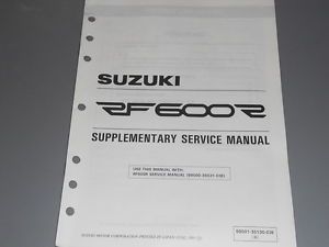 Suzuki Factory Service Manual Supplement 1996 RF600 RT RF600RT