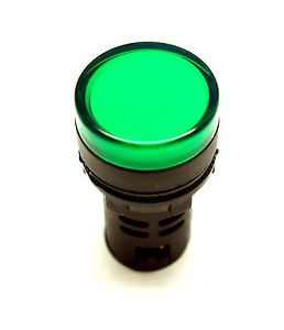 Pilot Light 220 240V Green 22mm Panel Mount LED Indicator Lamp