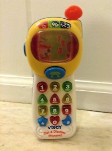 Vtech Dial Discover Phone Toy Cell for Baby Toddler Talks in 3 Languages