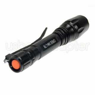Zoomable 2000 Lumen CREE XML T6 LED Flashlight Torch 2X 18650 Battery Charger