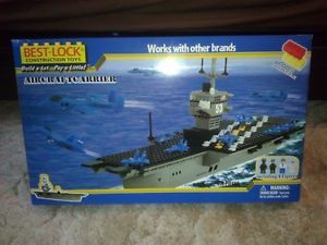 Best Lock Construction Toys Aircraft Carrier 500 Pieces