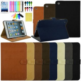 For Apple iPad Mini 2FOLD Magnetic Synthetic Leather Case Wallet Card Holder Lot