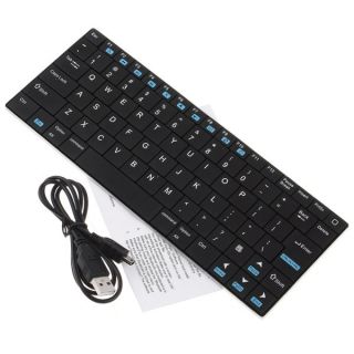 Rii Mini Ultra Slim Wireless Bluetooth Keyboard for Laptop PC Google TV 84 Keys
