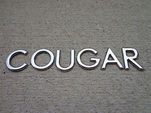Factory Stock Mercury Cougar Emblem Letters Badge Decal Logo Symbol V6