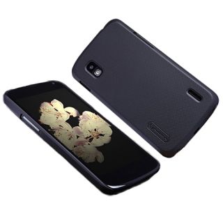 For Google Nexus 4 LG E960 Matte Hard Case Cover w Screen Protector Black