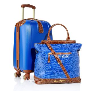 Samantha Brown 3 Piece Hardside Luggage 28" Upright Large Upright Dowel Bag