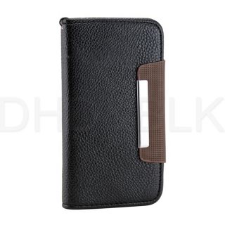 Luxury Wallet PU Leather Card Holder Cover Case for Samsung Galaxy s 4 IV I9500