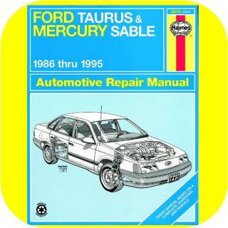 Repair Manual Book Ford Taurus Mercury Sable 86 95 New