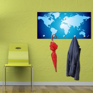 Designer Garderoben Weltkarte Flur Hakenleiste Motiv Foto Neu Besonders Map