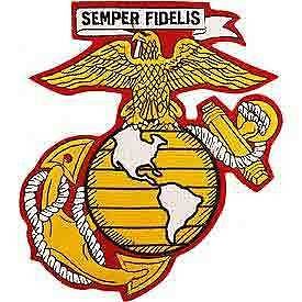 US Marine Corps Eagle Globe Anchor Semper Fidelis Embroidered Back Patch