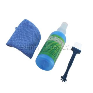 3 in 1 LCD LED Plasma Laptop Monitor Screen Cleaning Kit Cleaner Cloth
