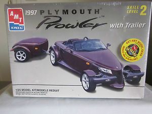 AMT Ertl 1997 Plymouth Prowler with Trailer Car Model Kit SEALED in Box