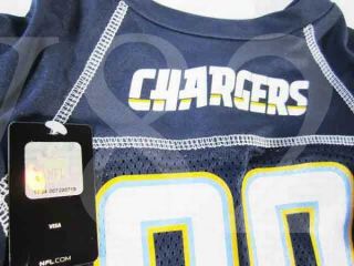 NFL San Diego Chargers Pet Jersey Cloth L Large Size