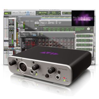 Avid Fast Track Solo Recording Studio Audio Interface Pro Tools Music Software