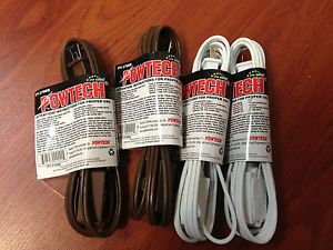 Lot of 4 Pack 9' ft Extension Cord 3 Outlet for Household 