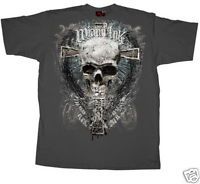 Miami Ink Tattoo Badness Skull Mens T Shirt Large