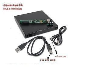 USB IDE Laptop Notebook CD DVD RW Burner ROM Drive External Case Enclosure Caddy