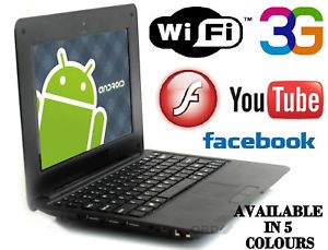 Christmas Xmas Gift 7" Mini Laptop Netbook Android 2 2 PC New Cheap WiFi Flash