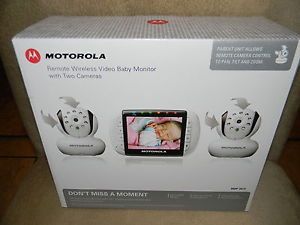 Motorola MBP36 2 Remote Wireless Digital Color Video Baby Monitor w Two Cameras