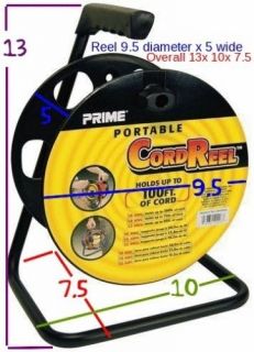 Extension Cord Reel Metal Stand Handle Ships Free