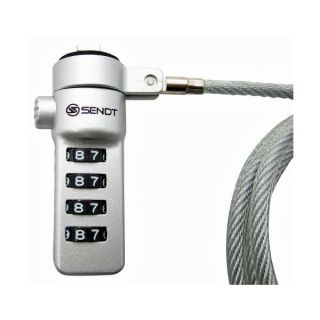 Sendt Silver Notebook Laptop Combination Lock Security Cable