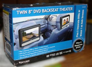 Venturer PVS7287 8" Portable DVD Player Twin LCD