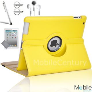 For Apple iPad Mini New 360 Degree Rotating PU Leather Case Cover w Swivel Stand