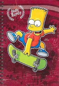 Bart Simpson Skate A5 Notebook Spiral Lined 100 Pages