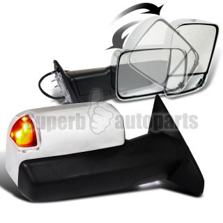 2012 Dodge Ram Heated Tow Side Power Memory Mirror Puddle Light Chrome