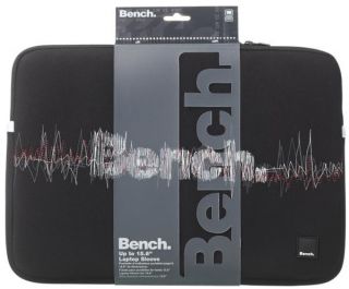 Bench Black 15.6 Neoprene Laptop Sleeve Case Brand New UK Stock