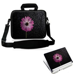 FLOWERS Laptop Sleeve Strap Messenger Bag Case 15 15.6 + Matching