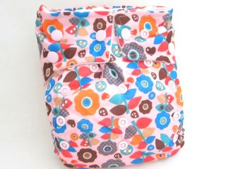 Baby NEW Double Layered FUN PRINT OS Cloth Diapers+24 Large Inserts